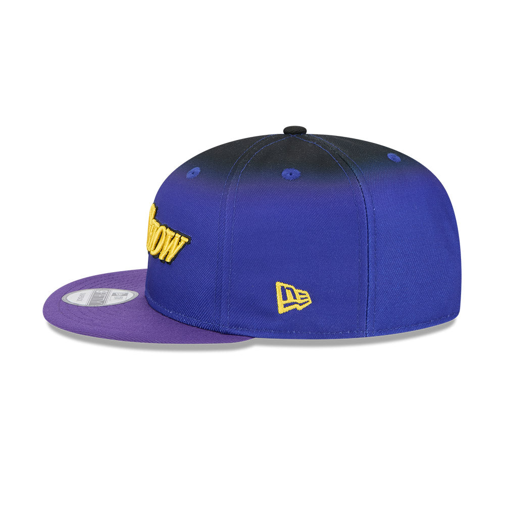 LA Lakers Youth Kids Hat - JR NBA 2024-2025 City Edition Blue Purple 9Fifty Snapback Cap - New Era